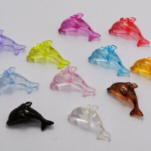 Acrylic Dolphin Figures Set of 12